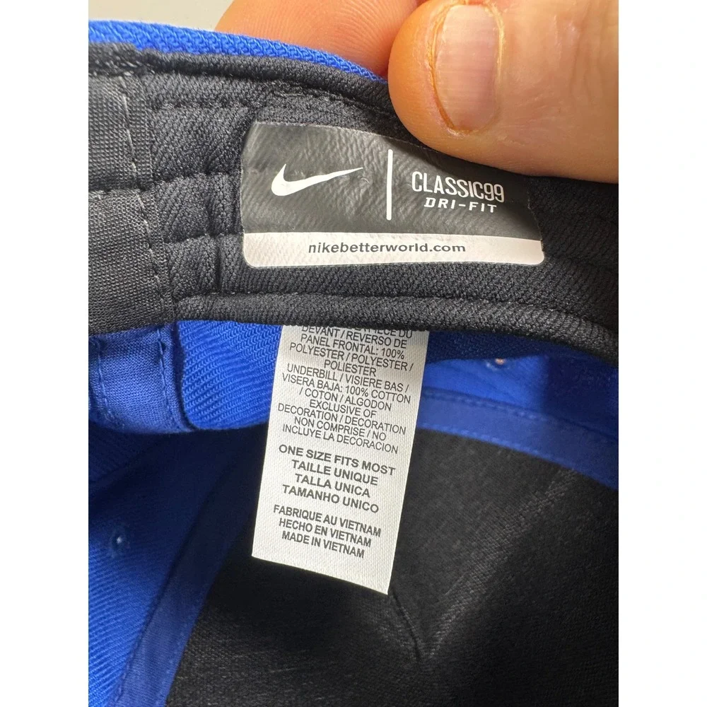 Nike Boise State Broncos Verbiage Swoosh Flex DNA Blue Classic 99 Hat‎